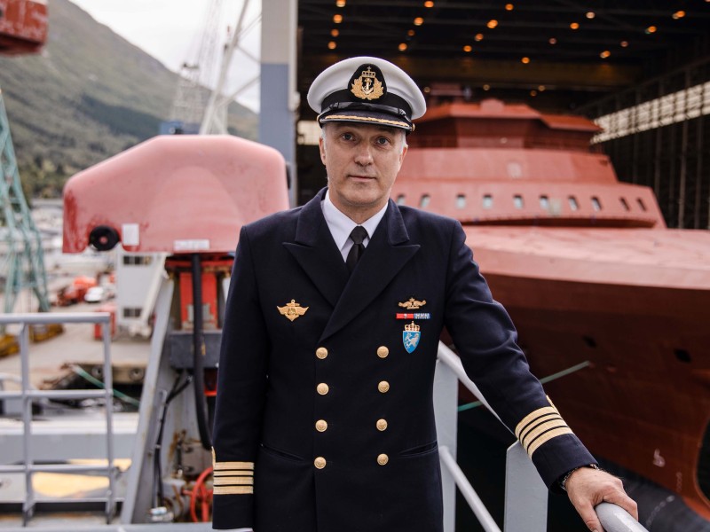 Prosjektleder og kommandørkaptein Odd Magne Nilsen fra Forsvarsmateriell Maritime kapasiteter.
