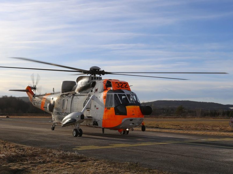 Sea King 322 takser inn for aller siste gang.