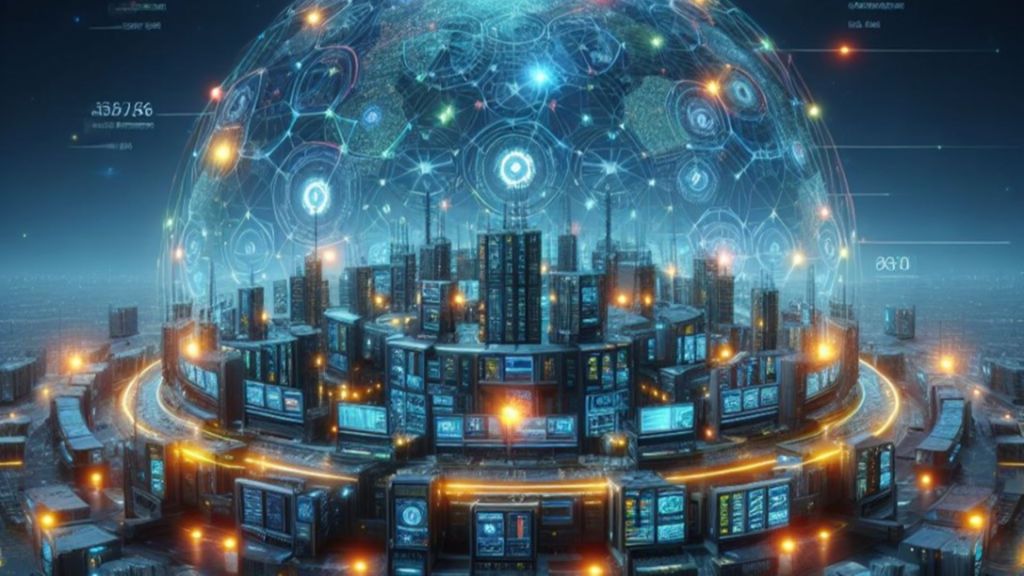 Et KI-generert bilde av FACT-systemet. Bildet er generert ved bruk av DALL-E