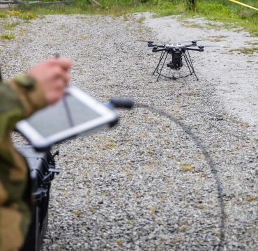 C-UAS kurs ved Heimevernets våpenskole på Dombås. Foto: Kristian Kapelrud