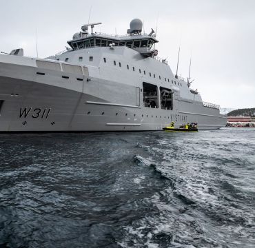 Kystvaktskipet KV Bjørnøya. Foto: Kristian Kapelrud
