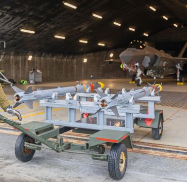 AIM-9X Sidewinder er et varmesøkende kortholdsmissil som også benyttes på de norske F-35-kampflyene. Foto: Ole Andreas Vekve/ Forsvaret